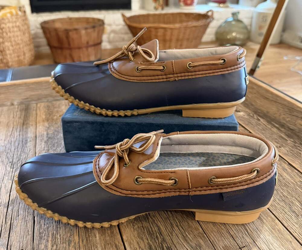 JBU by Jambu Gwen Garden Ready Women’s 11M Navy Whiskey Waterproof Duck Shoes